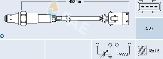 FAE 77162 - Lambda Sensor www.autospares.lv