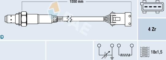 FAE 77167 - Lambda zonde autospares.lv