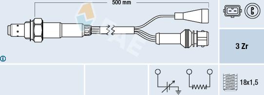 FAE 77105 - Lambda Sensor www.autospares.lv