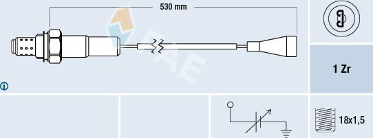 FAE 77100 - Lambda zonde www.autospares.lv