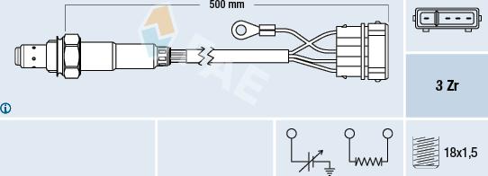 FAE 77110 - Lambda Sensor www.autospares.lv