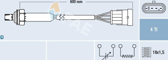 FAE 77183 - Lambda zonde autospares.lv