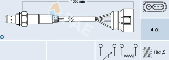 FAE 77134 - Lambda zonde autospares.lv