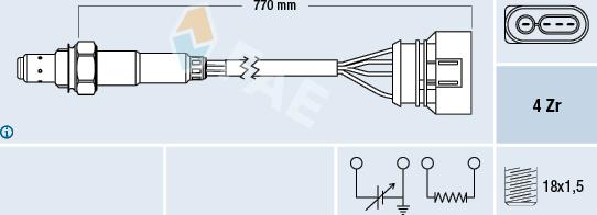 FAE 77136 - Lambda zonde www.autospares.lv