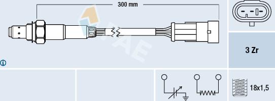 FAE 77121 - Lambda zonde www.autospares.lv