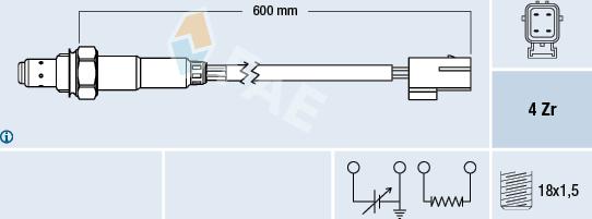 FAE 77179 - Lambda zonde autospares.lv