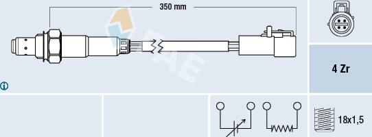 FAE 77170 - Lambda zonde autospares.lv