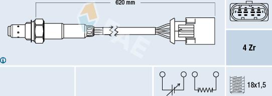 FAE 77396 - Lambda Sensor www.autospares.lv