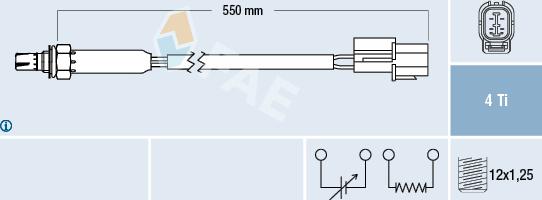 FAE 77350 - Lambda zonde www.autospares.lv