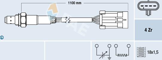 FAE 77361 - Lambda Sensor www.autospares.lv