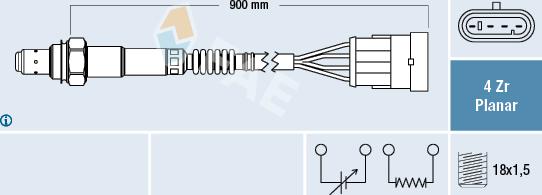 FAE 77362 - Lambda Sensor www.autospares.lv