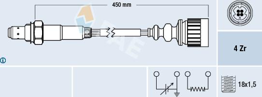 FAE 77367 - Lambda Sensor www.autospares.lv