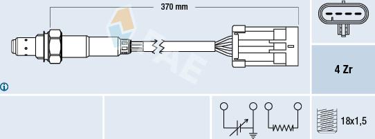 FAE 77309 - Lambda zonde autospares.lv