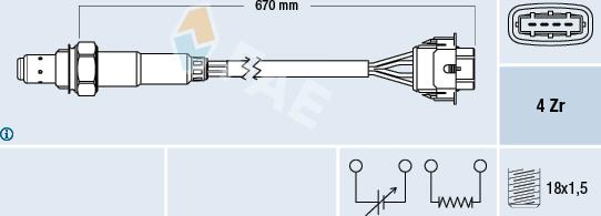 FAE 77304 - Lambda zonde www.autospares.lv