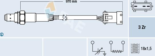 FAE 77306 - Lambda zonde www.autospares.lv