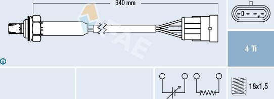 FAE 77300 - Lambda zonde autospares.lv