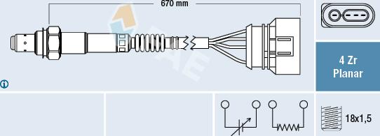 FAE 77302 - Lambda Sensor www.autospares.lv