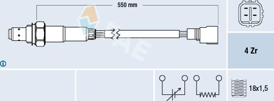 FAE 77310 - Lambda zonde autospares.lv