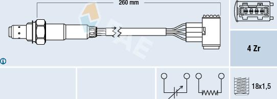 FAE 77389 - Lambda Sensor www.autospares.lv