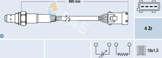 FAE 77384 - Lambda Sensor www.autospares.lv