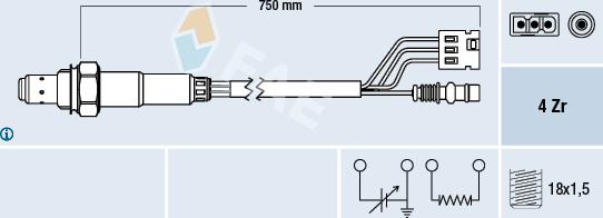 FAE 77380 - Lambda zonde autospares.lv