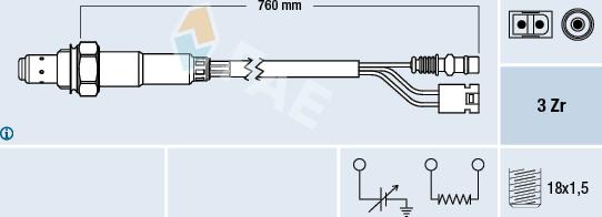 FAE 77381 - Lambda Sensor www.autospares.lv