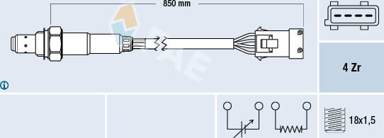 FAE 77383 - Lambda zonde www.autospares.lv