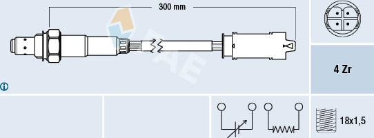 FAE 77336 - Lambda zonde autospares.lv