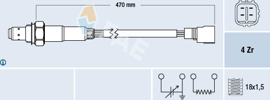 FAE 77331 - Lambda zonde autospares.lv