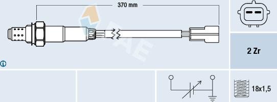 FAE 77323 - Lambda Sensor www.autospares.lv