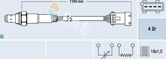 FAE 77371 - Lambda Sensor www.autospares.lv