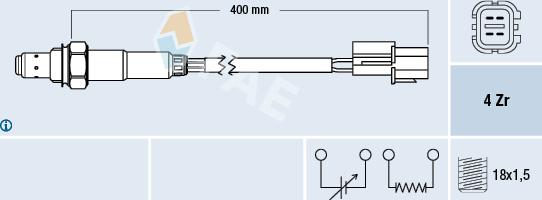 FAE 77290 - Lambda Sensor www.autospares.lv