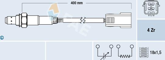 FAE 77298 - Lambda zonde www.autospares.lv