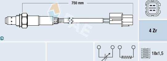 FAE 77293 - Lambda zonde autospares.lv