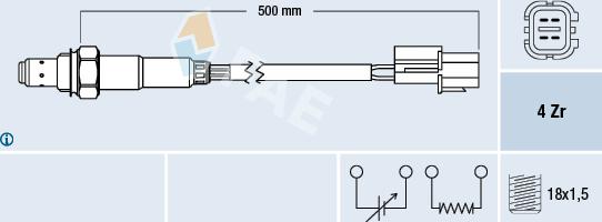 FAE 77292 - Lambda Sensor www.autospares.lv