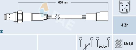 FAE 77245 - Lambda zonde autospares.lv