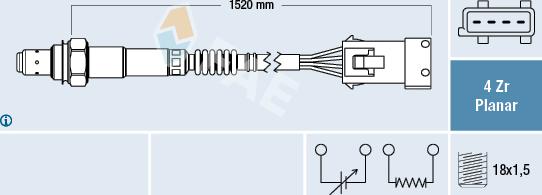 FAE 77242 - Lambda zonde autospares.lv