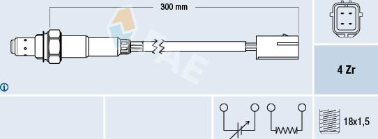 FAE 77254 - Lambda zonde www.autospares.lv