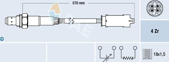 FAE 77266 - Lambda Sensor www.autospares.lv