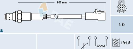 FAE 77262 - Lambda zonde www.autospares.lv