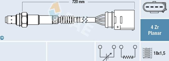 FAE 77204 - Lambda Sensor www.autospares.lv