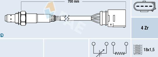 FAE 77205 - Lambda zonde autospares.lv