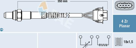 FAE 77208 - Lambda zonde autospares.lv