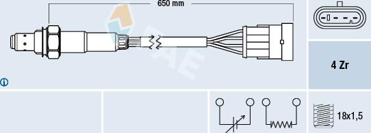 FAE 77219 - Lambda Sensor www.autospares.lv