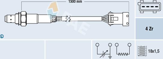 FAE 77210 - Lambda Sensor www.autospares.lv