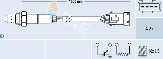 FAE 77286 - Lambda Sensor www.autospares.lv