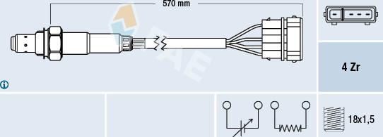 FAE 77239 - Lambda zonde www.autospares.lv