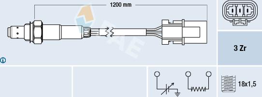 FAE 77231 - Lambda zonde autospares.lv