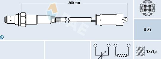 FAE 77237 - Lambda Sensor www.autospares.lv