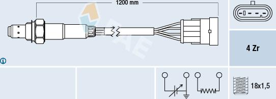 FAE 77221 - Lambda zonde www.autospares.lv